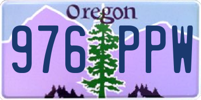 OR license plate 976PPW