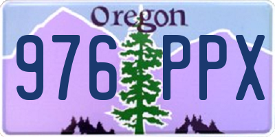 OR license plate 976PPX