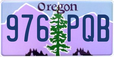 OR license plate 976PQB