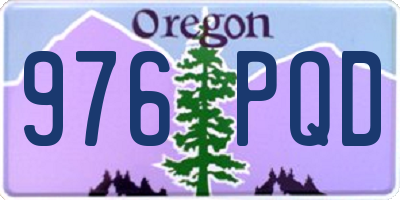 OR license plate 976PQD