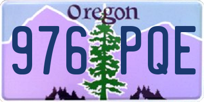 OR license plate 976PQE