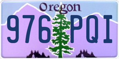 OR license plate 976PQI