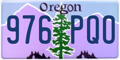 OR license plate 976PQO