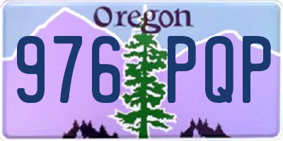 OR license plate 976PQP