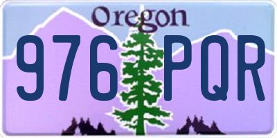 OR license plate 976PQR