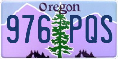 OR license plate 976PQS