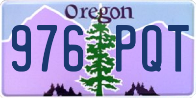OR license plate 976PQT