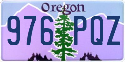 OR license plate 976PQZ