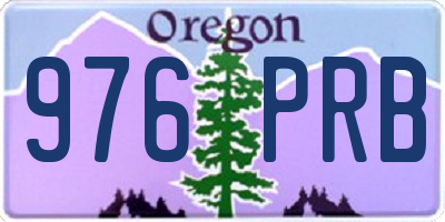 OR license plate 976PRB