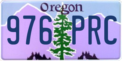 OR license plate 976PRC