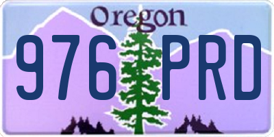 OR license plate 976PRD