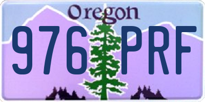 OR license plate 976PRF