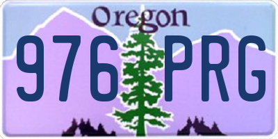 OR license plate 976PRG