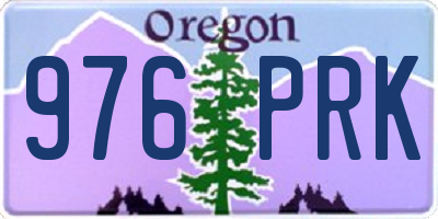 OR license plate 976PRK