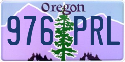 OR license plate 976PRL
