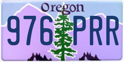 OR license plate 976PRR