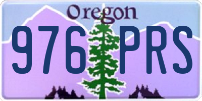 OR license plate 976PRS
