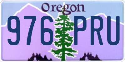 OR license plate 976PRU