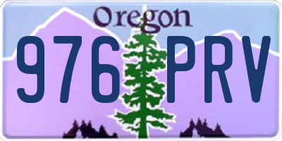 OR license plate 976PRV