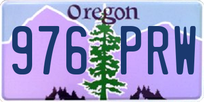 OR license plate 976PRW