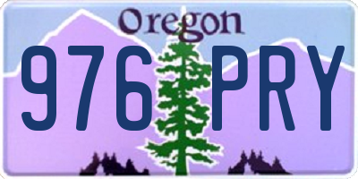 OR license plate 976PRY