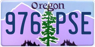 OR license plate 976PSE