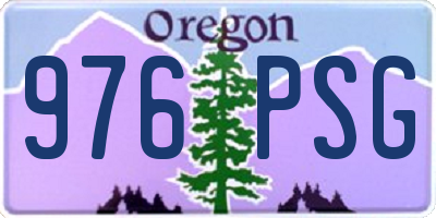 OR license plate 976PSG