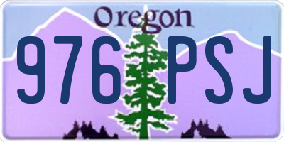 OR license plate 976PSJ