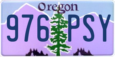 OR license plate 976PSY