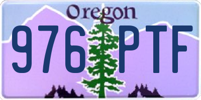 OR license plate 976PTF
