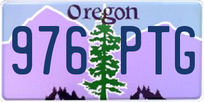 OR license plate 976PTG