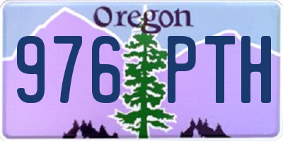 OR license plate 976PTH