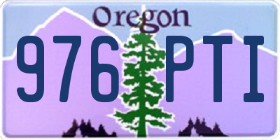 OR license plate 976PTI