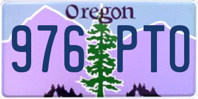 OR license plate 976PTO