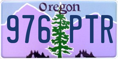 OR license plate 976PTR