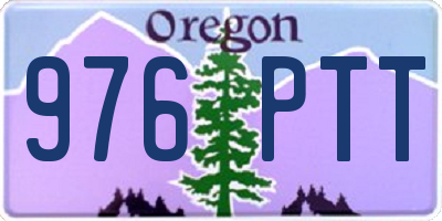 OR license plate 976PTT