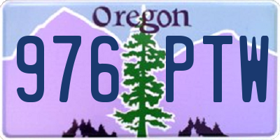 OR license plate 976PTW