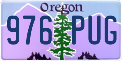 OR license plate 976PUG