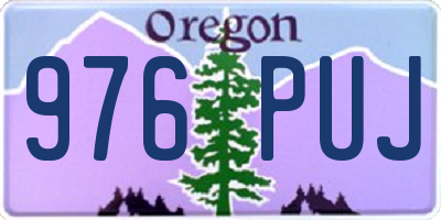 OR license plate 976PUJ