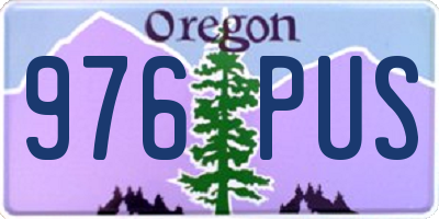 OR license plate 976PUS