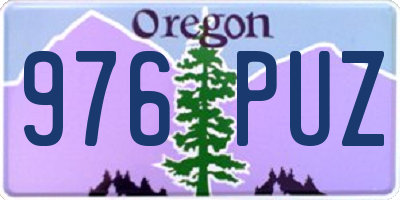 OR license plate 976PUZ