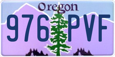 OR license plate 976PVF
