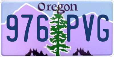 OR license plate 976PVG