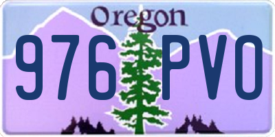 OR license plate 976PVO