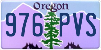 OR license plate 976PVS