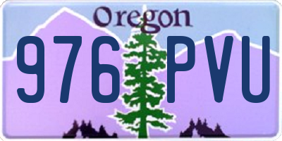 OR license plate 976PVU