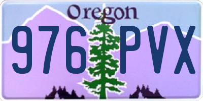 OR license plate 976PVX