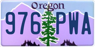 OR license plate 976PWA