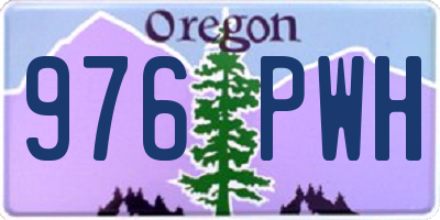 OR license plate 976PWH