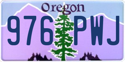 OR license plate 976PWJ